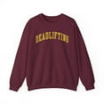 thumbnail image 1 of Deadlift Weightlifting Weights Workout Sweatshirt Gifts Crew Neck Shirt, 1 of 7