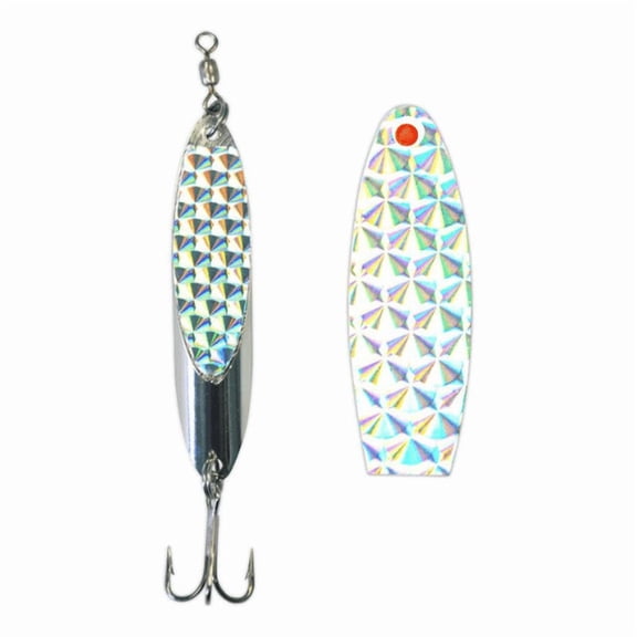 Deadly Dick SCL2-01 Standard Lure Casting Jig, 2oz, Refracta Silver