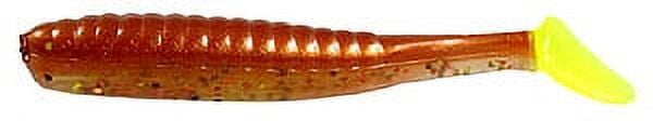 Deadly Dudley Jr. 3" Terror Tail, Copperhead & Chartreuse, 10 Count