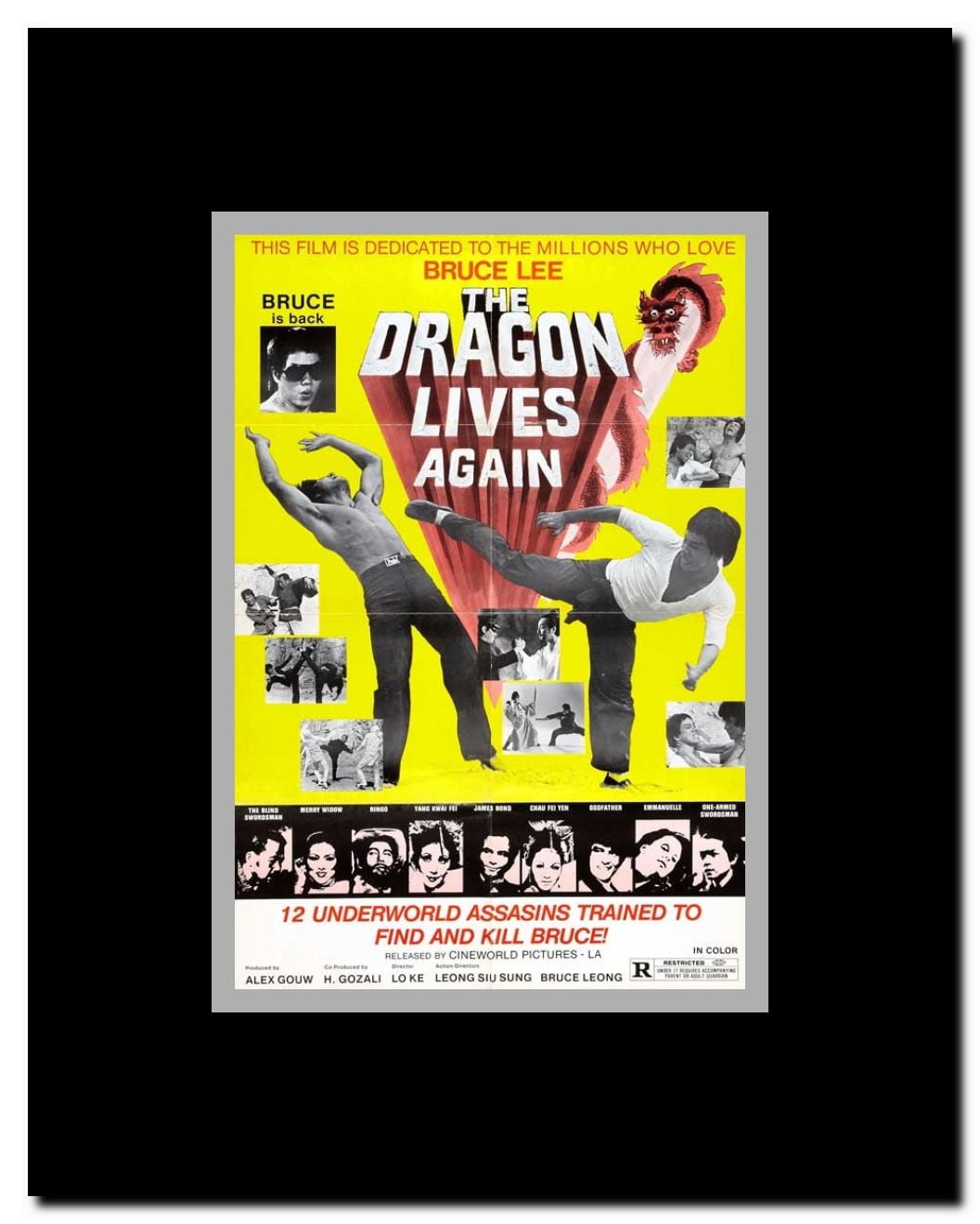 Deadly Hands of Kung Fu Framed Movie Poster