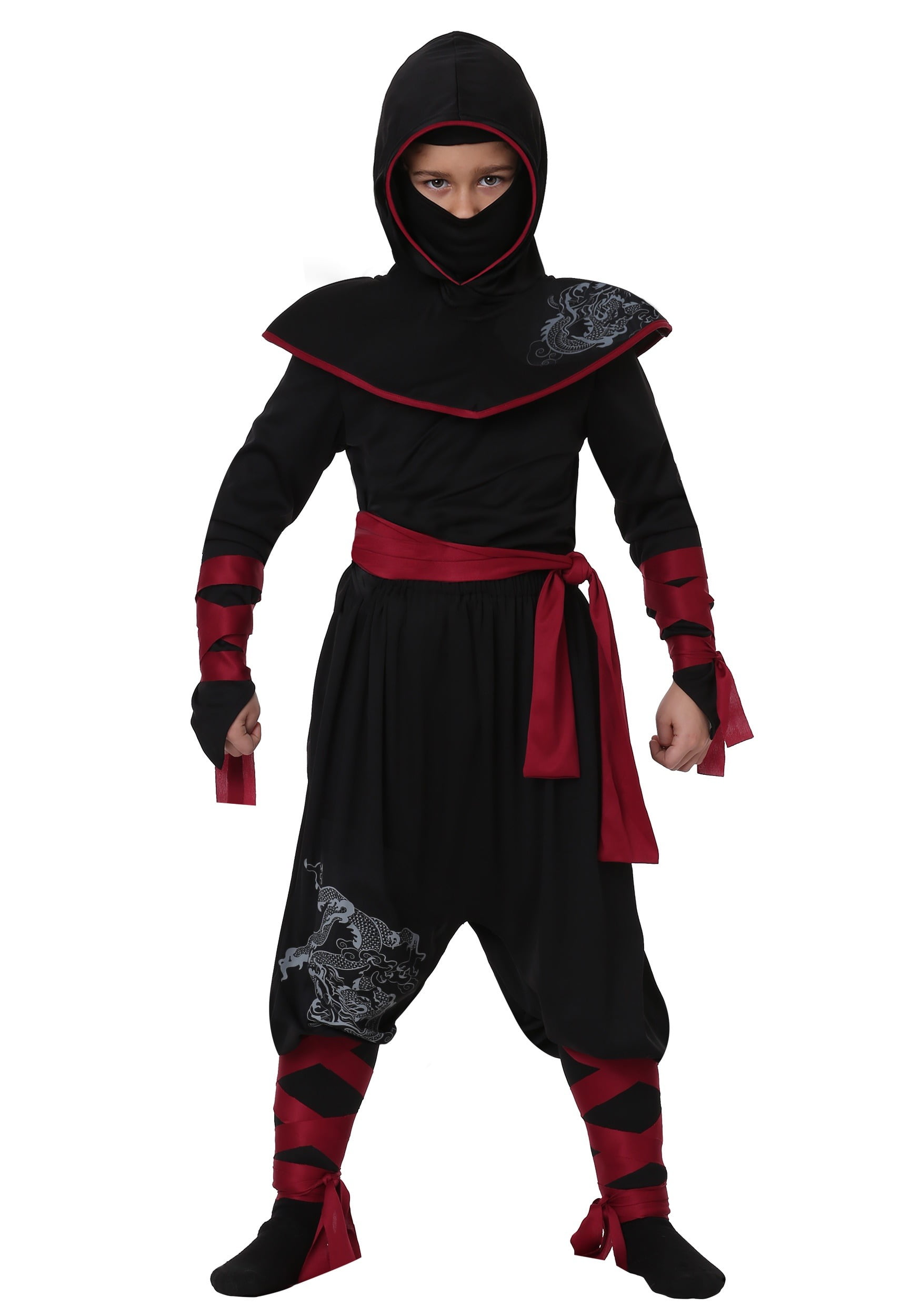 Ninja Assassin Blue Boys Martial Arts Dragon Ninja Fancy Dress Costume Kids  Ninj