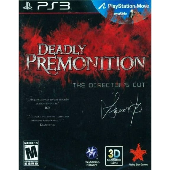 Restored Deadly Premonition: Director's Cut, by Ignition Entertainment Ltd, PlayStation 3, Action & Adventure, 1 Player