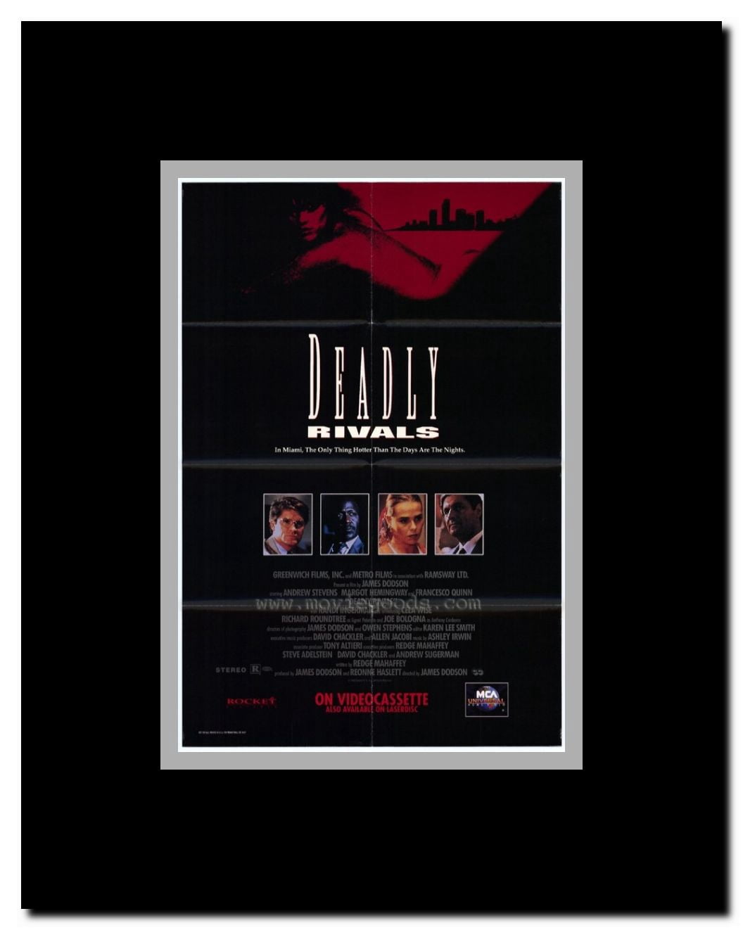 Deadly Rivals Framed Movie Poster