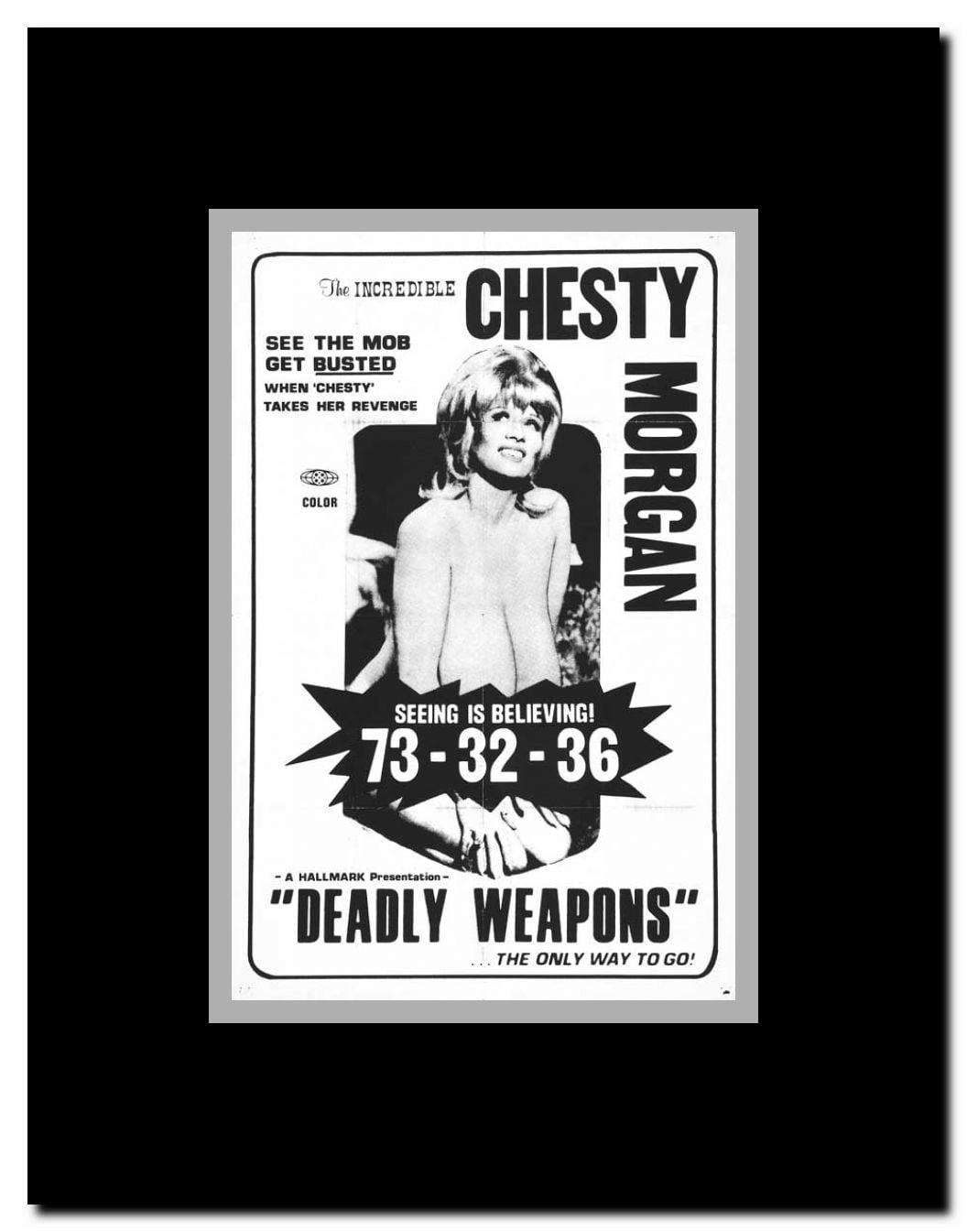 Deadly Weapons Framed Movie Poster