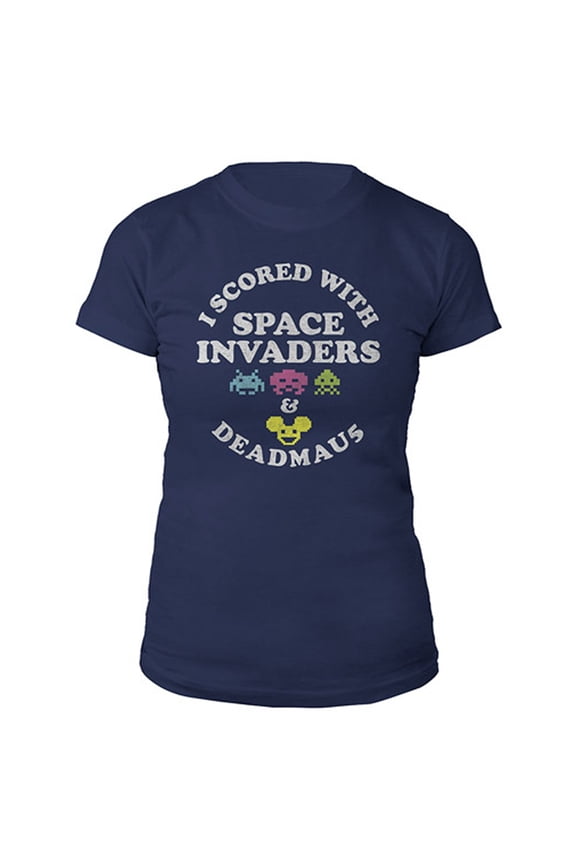 Deadmau5 Juniors I Score With Space Invaders T-Shirt S