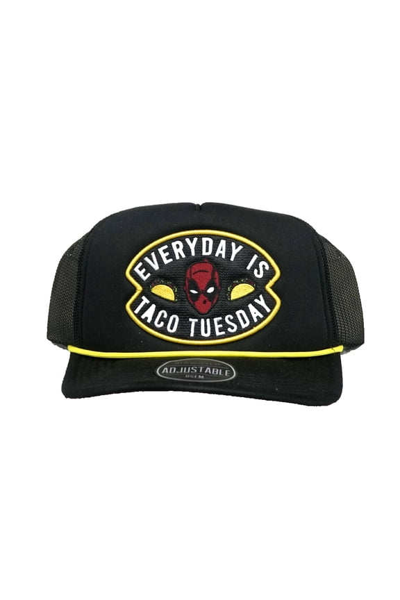 Deadool Mens Trucker Baseball Cap Braid Hat Everyday is Taco Tuesday.