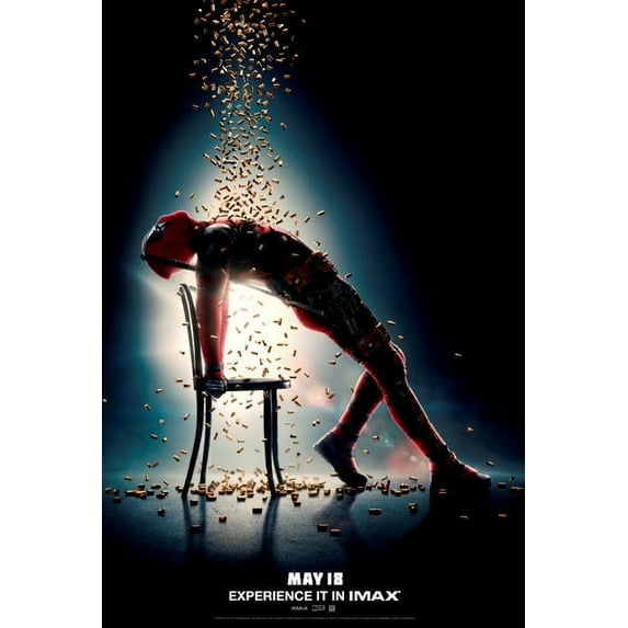 Deadpool 2 Movie Poster 24In x 36In Art Poster 24x36 Multi-Color Square Adults Poster Time