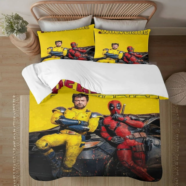 Deadpool 228*228CM Three Piece Bedding Set - Walmart.com