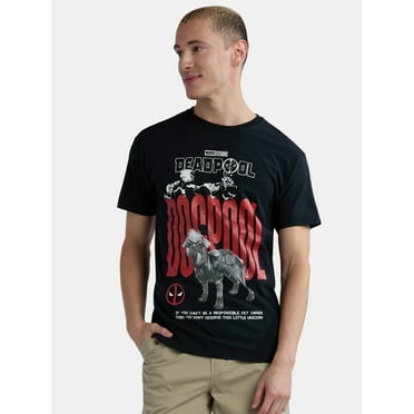 Deadpool 3 Men's & Big Men's Dogpool Graphic Tee with Short Sleeves, Sizes S-3XL