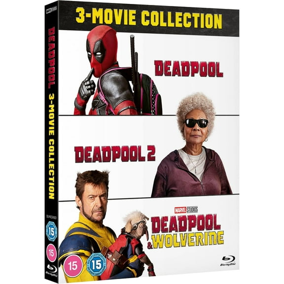 Deadpool: 3-Movie Blu-ray Collection Region Free Deadpool / 2 / & Wolverine