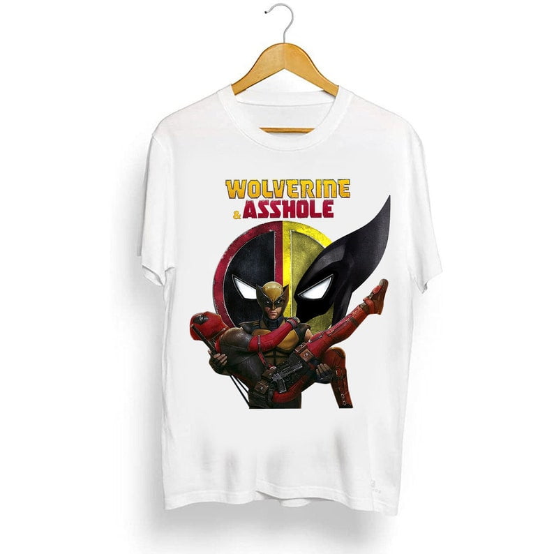 Deadpool 3 Shirt Wolverine Ahole Deadpool Shirt Ryan Reynolds Hugh Jackman Funny Movie Unisex Shirt Marvel Shirt Walmart