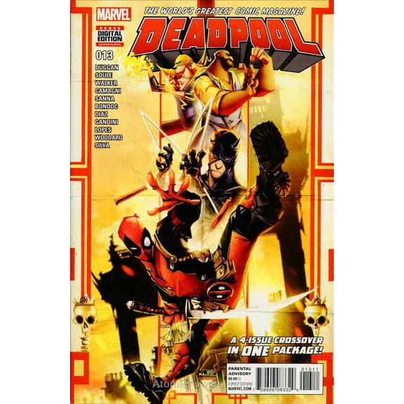 Deadpool (5th Series) #13 VF ; Marvel Comic Book
