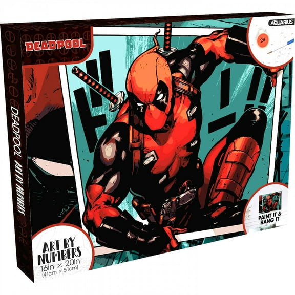 Deadpool 887185 Comic Panel 16 x 20 in. Art By Numbers Kit