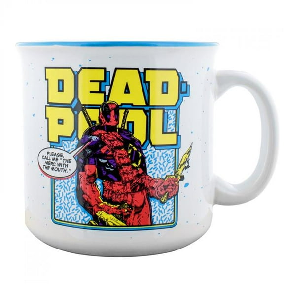 Deadpool 888040 20 oz Deadpool Panel & Sprinkles Ceramic Camper Mug