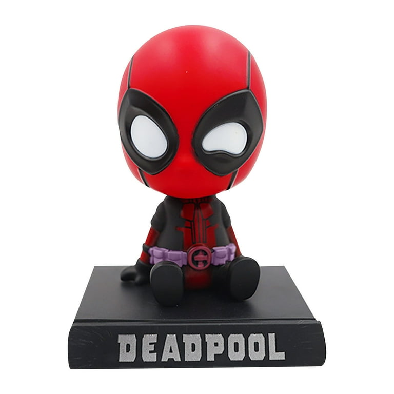 Deadpool Action Figure,4-Inch Car Ornament Spring Bobblehead Deadpool Action Figure,4-Inch Car Ornament Spring Bobblehead
