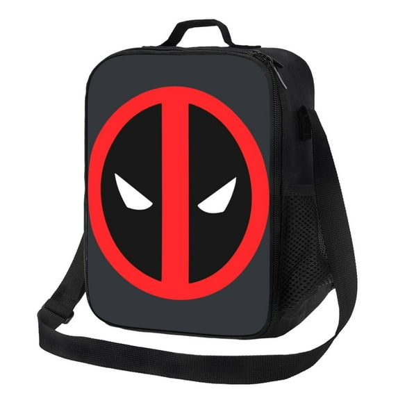 Deadpool And Wolverine Lunch Bag Portable Insulated Lunch Box Large Capacity Tote Bag Zipper Net Pocket 10.5 x 8 x 4.5 Inch.