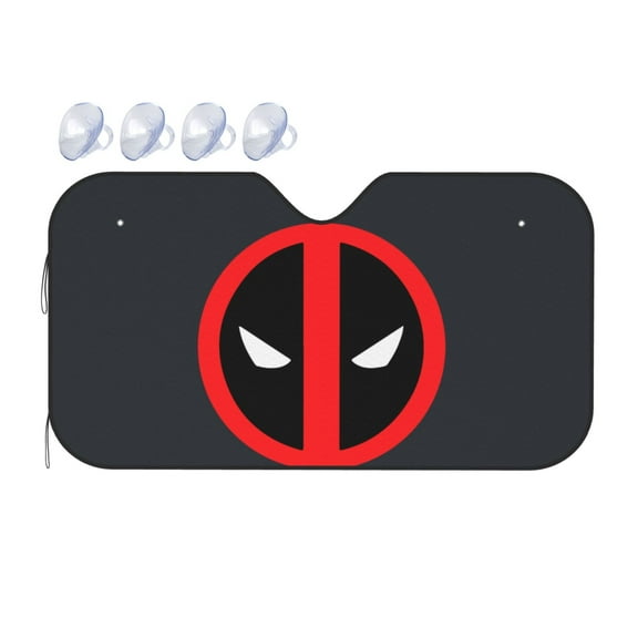 Deadpool And Wolverine Sun Shade Foldable Sun Visor Protector Keeps Vehicle Cool Front Windshield Sunshade Universal Car Accessories Auto Shade S