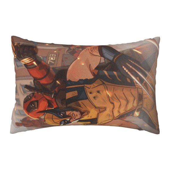 Deadpool And Wolverine Super Soft Decorative Throw Pillow 20 x 30 inch