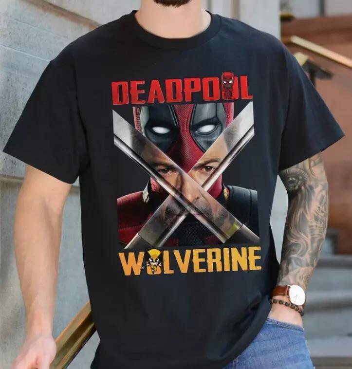 Deadpool Hommes T-shirt Rouge Lookalike Marvel - Autres Vêtements
