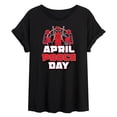 thumbnail image 1 of Deadpool - April Pool's Day - Juniors Oversized Graphic T-Shirt, 1 of 4