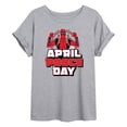 thumbnail image 1 of Deadpool - April Pool's Day - Juniors Oversized Graphic T-Shirt, 1 of 4