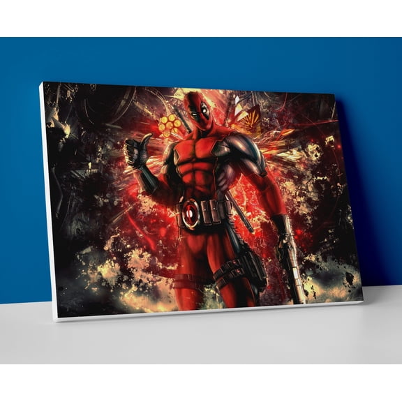 Deadpool Art Poster or Wrapped Canvas