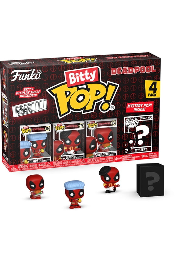 Bitty POP: Deadpool Bathtime Funko Bitty Pop! Mini-Figure 4-Pack