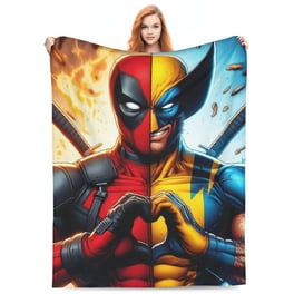 Marvel Deadpool Tough Guy Super Plush Throw Blanket 46 x 60