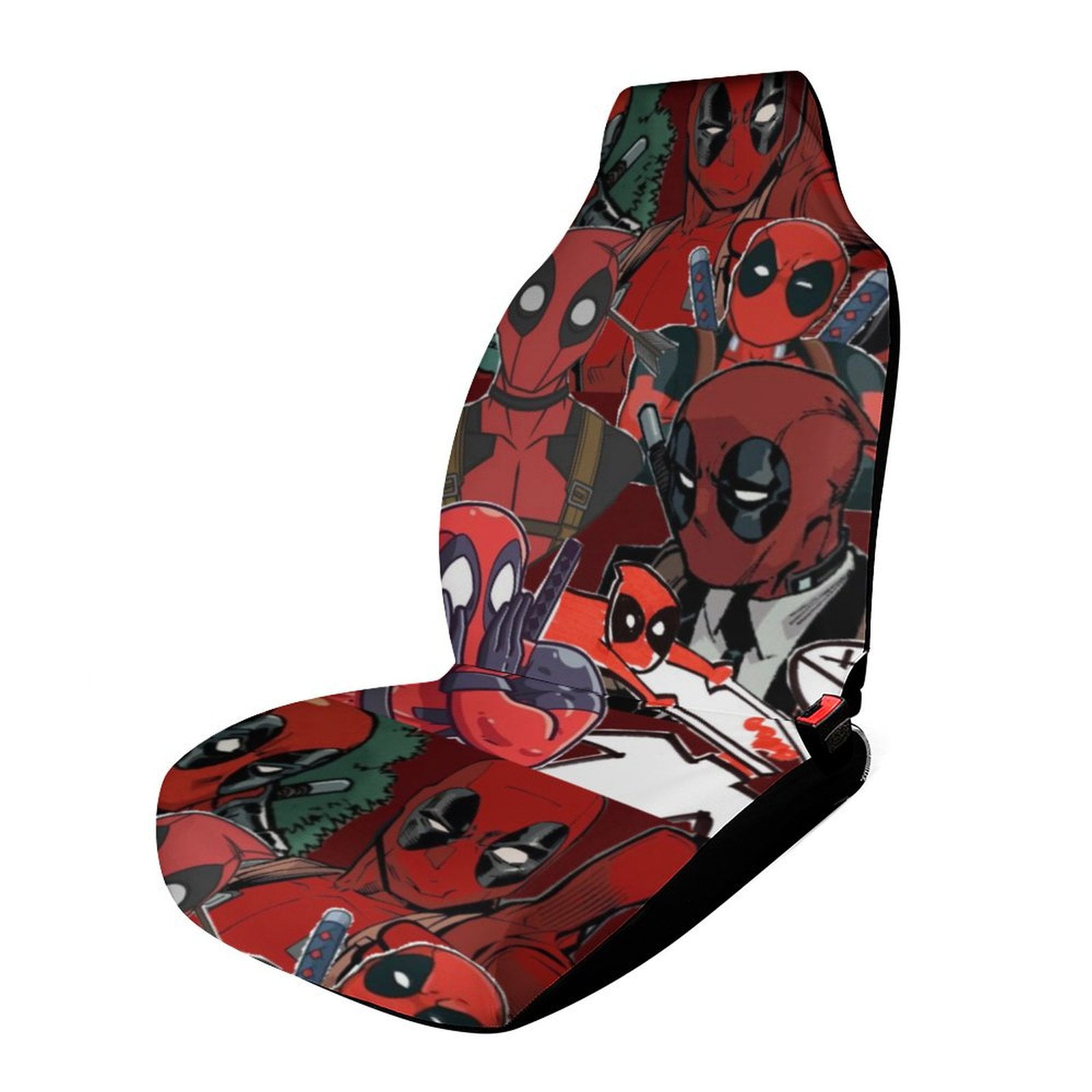 Deadpool Car Seat Covers Pattern Front Seat Protector Cover Full