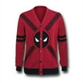 thumbnail image 1 of Deadpool Cardigan Bands Sweater Mens', Medium, 1 of 5