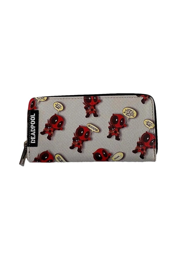 Deadpool Character All Over Print Zip Top Clutch Wallet