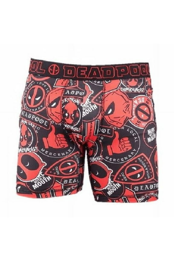 Character and Symbols All Over Men's Underwear Boxer Briefs-Medium (32-34)