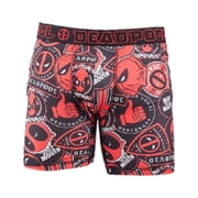 Deadpool Character and Symbols All Over Men's Underwear Boxer Briefs-Small 28-30