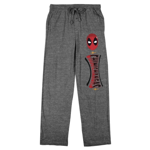 Deadpool Chimichangas Men's Heather Gray Sleep Pants-XXL