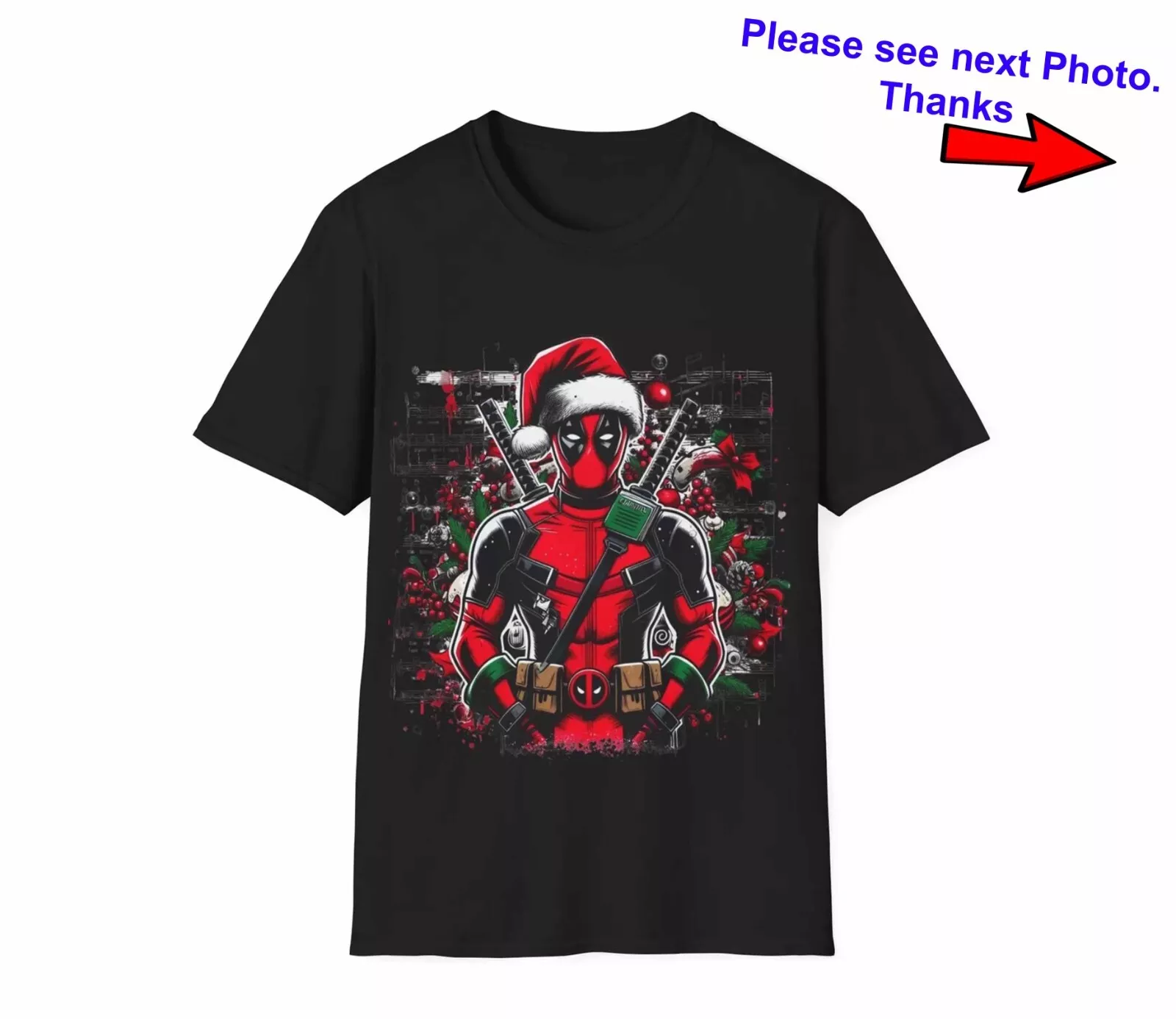 Deadpool Christmas Shirt, Holiday Superhero Funny Xmas Shirt, Gift For ...