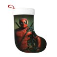 Deadpool Christmas Stocking 17.7" Xmas Stocking with Plush Cuff