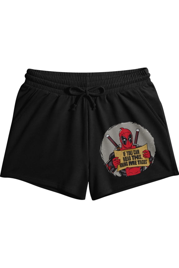 Deadpool Classic Lounge Shorts For Women's Sleepwear-Medium