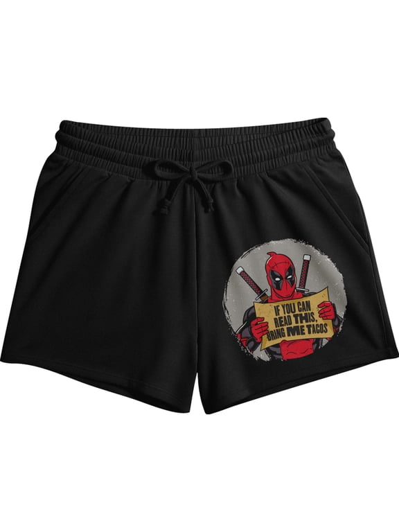 Deadpool Classic Lounge Shorts For Women's Sleepwear-XXL