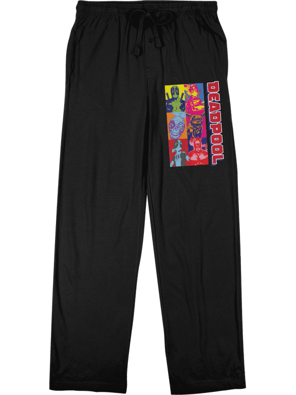 Deadpool Classic Men's Sleep Pants on Black Ground-XS