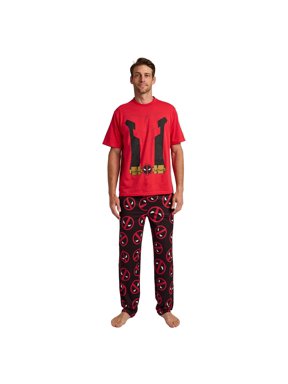 Deadpool Classic Superhero Suit Men's 2-Pack Pajama Set -XL