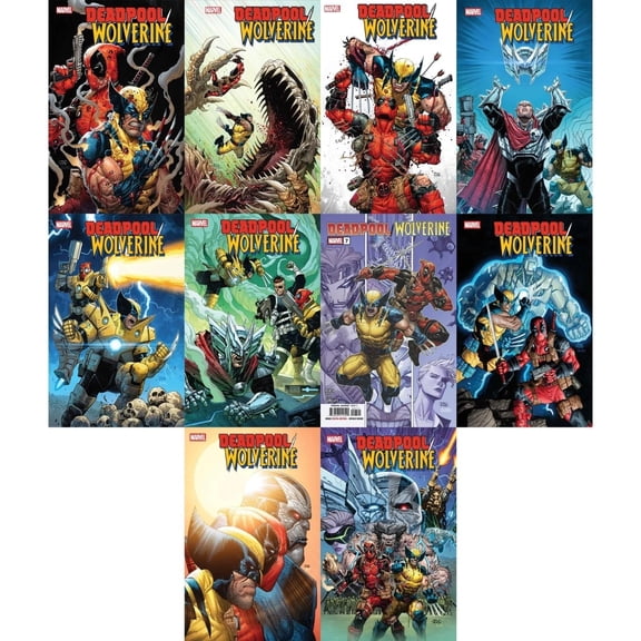 Deadpool Comic Book 10-Issue Marvel Gift Set Collector Bundle With The Merc with a Mouth