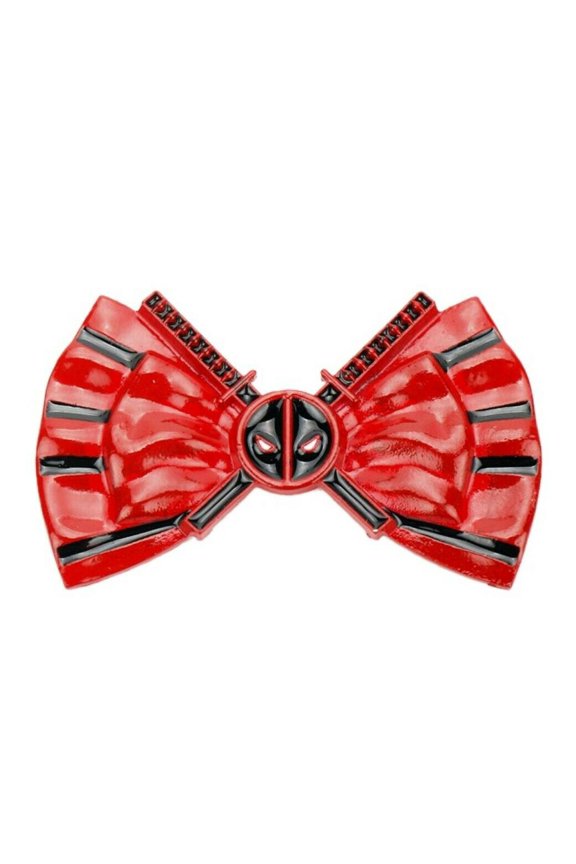 Deadpool Crossed Swords 1 1/4" Wide Enamel Metal Pin
