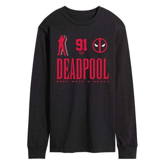 Deadpool - Deadpool Jersey - Men's Long Sleeve Graphic T-Shirt