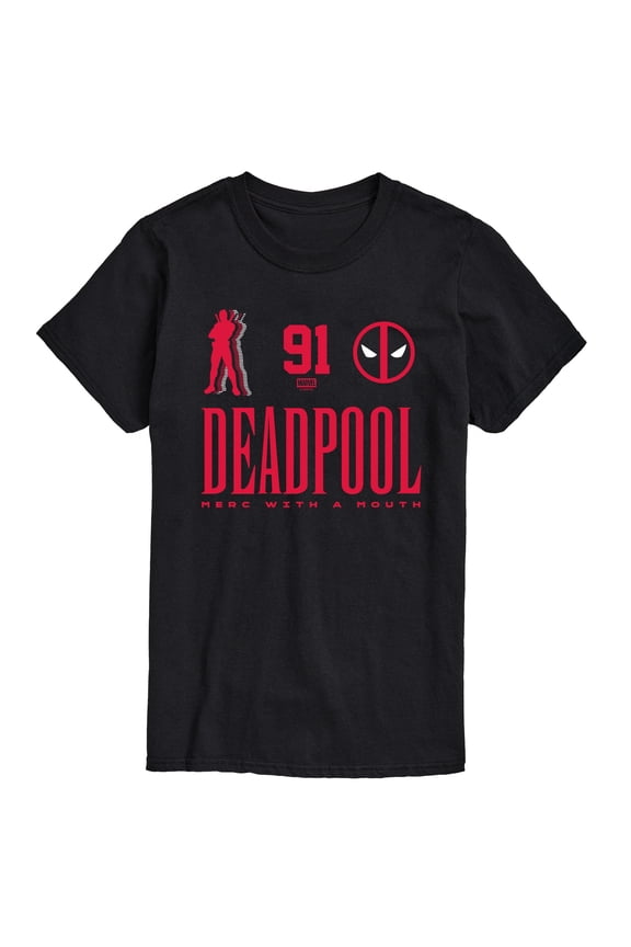 - Deadpool Jersey - Men's Short Sleeve Graphic T-Shirt