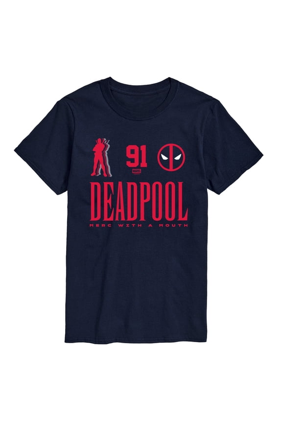 - Deadpool Jersey - Men's Short Sleeve Graphic T-Shirt