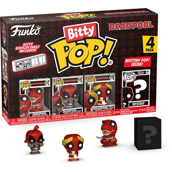 Funko Bitty POP: Deadpool Dinopool Funko Bitty Pop! Mini-Figure 4-Pack