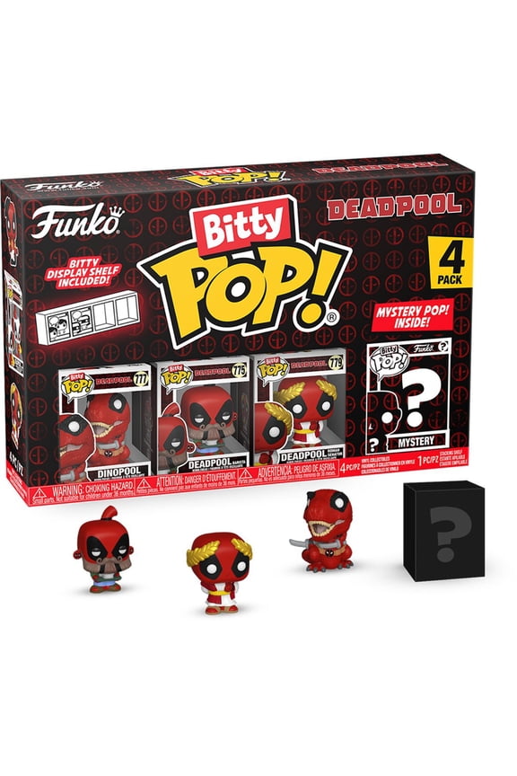 Bitty POP: Deadpool Dinopool Funko Bitty Pop! Mini-Figure 4-Pack