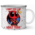 thumbnail image 1 of Deadpool Don't Feel Like An Adult 20oz Ceramic Camper Mug, 1 of 6