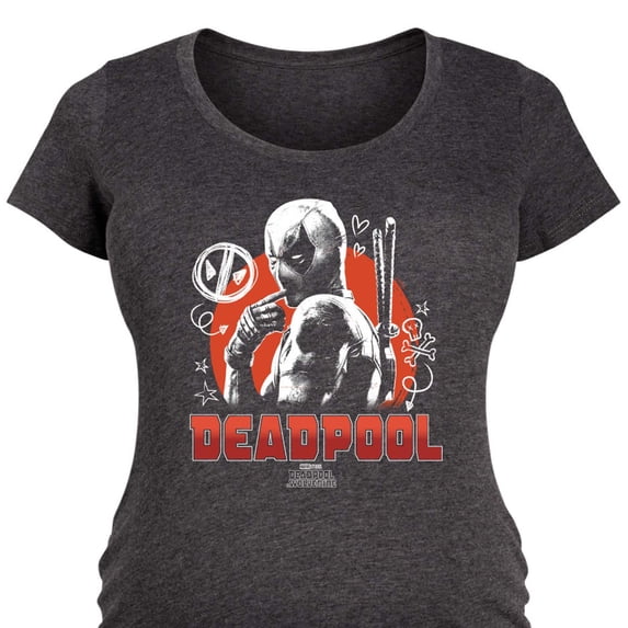 Deadpool - Drawings - Women's Maternity Scoop Neck Graphic T-Shirt