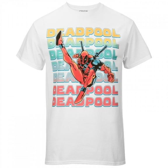 Deadpool Gradient Kick T-Shirt-5XLarge